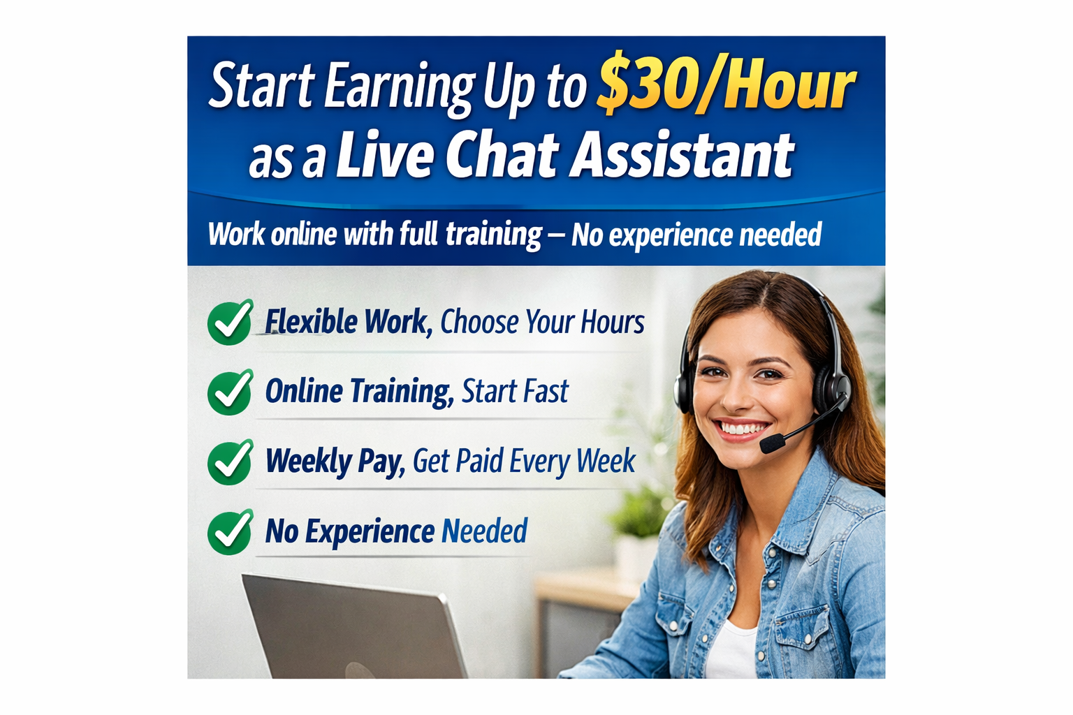 Live chat job opportunity